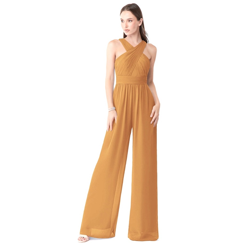 AZAZIE Berdie Halter Chiffon Jumpsuit